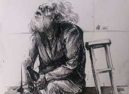 Svetionik Art Marijana Rakicevic Sorrow Ink on Paper