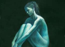 Svetionik Art Nebojsa Djuranovic Ana Pastel on cardboard